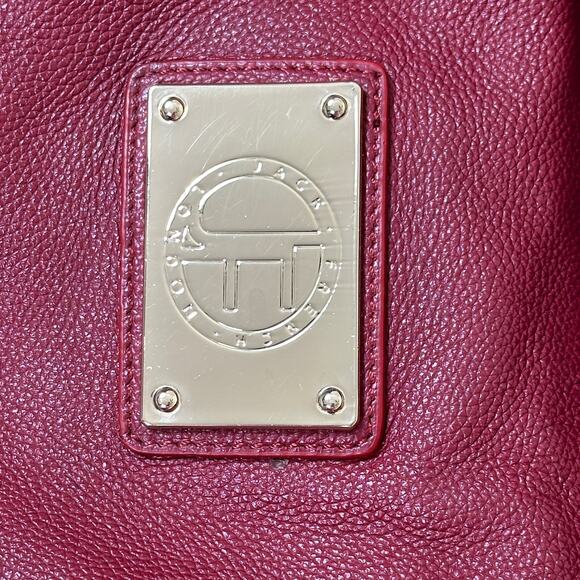 Jack French, London, designer handbag, red leather, large excellent! - Picture 5 of 16